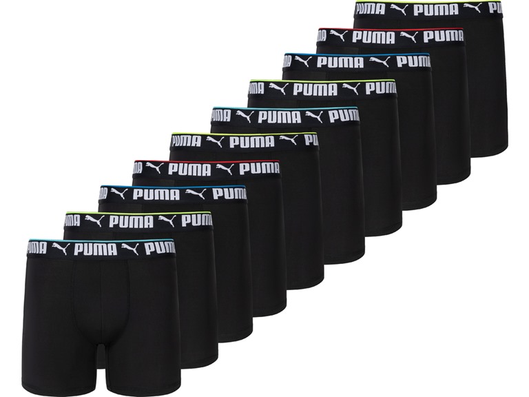 PUMA Men's 10 Pack Performance Boxer Briefs