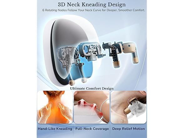 JZBRAIN Neck Massager Pillow with Heat