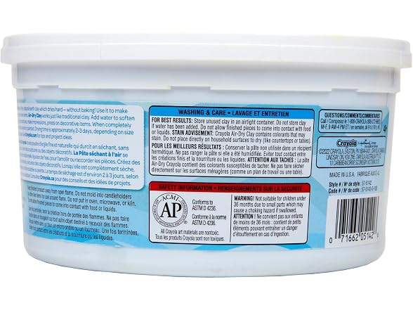 Crayola Air Dry Clay, 2.5lb Tub, Blue - Gallery 3
