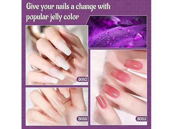 JODSONE Gel Nail Polish Kit 60 PCS