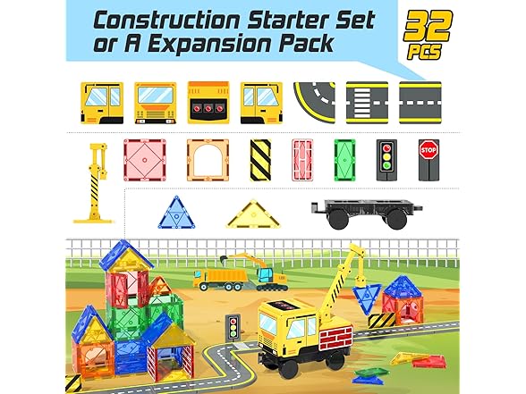 Soyee Magnetic Tiles Magnetic Building Blocks