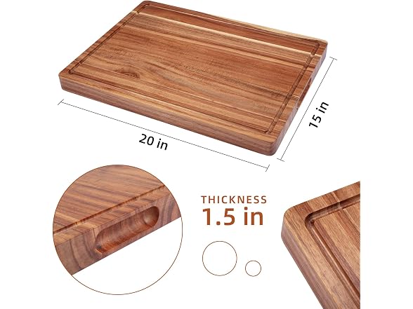 Garvee Large Wood Cutting Board for Kitchen