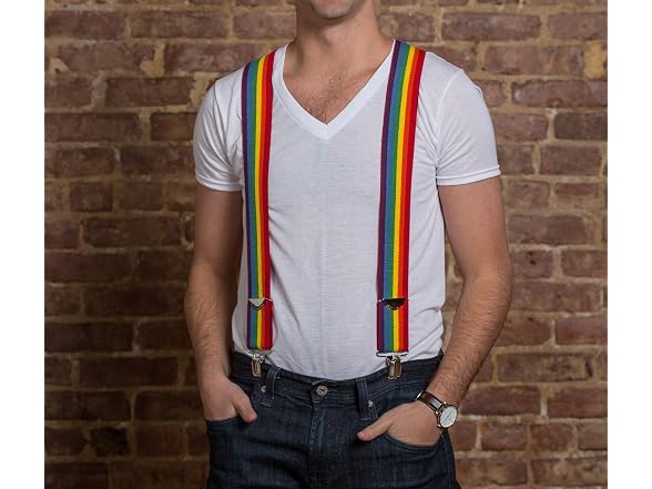 Jackster Inc Jackster Rainbow Suspenders 2 Wide