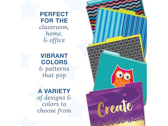 Carson Dellosa Owl Decorative File Folder Set