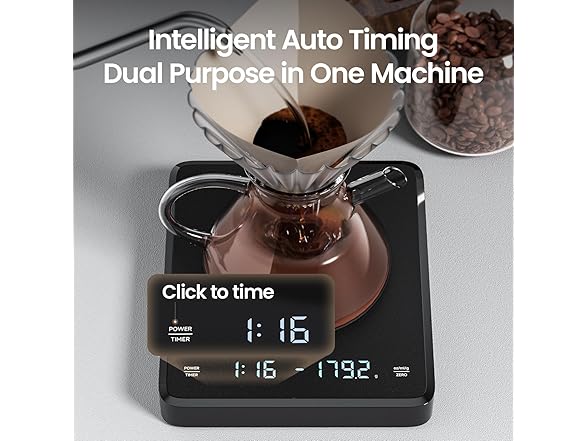 Rechargeable Mini Coffee Scale with Timer