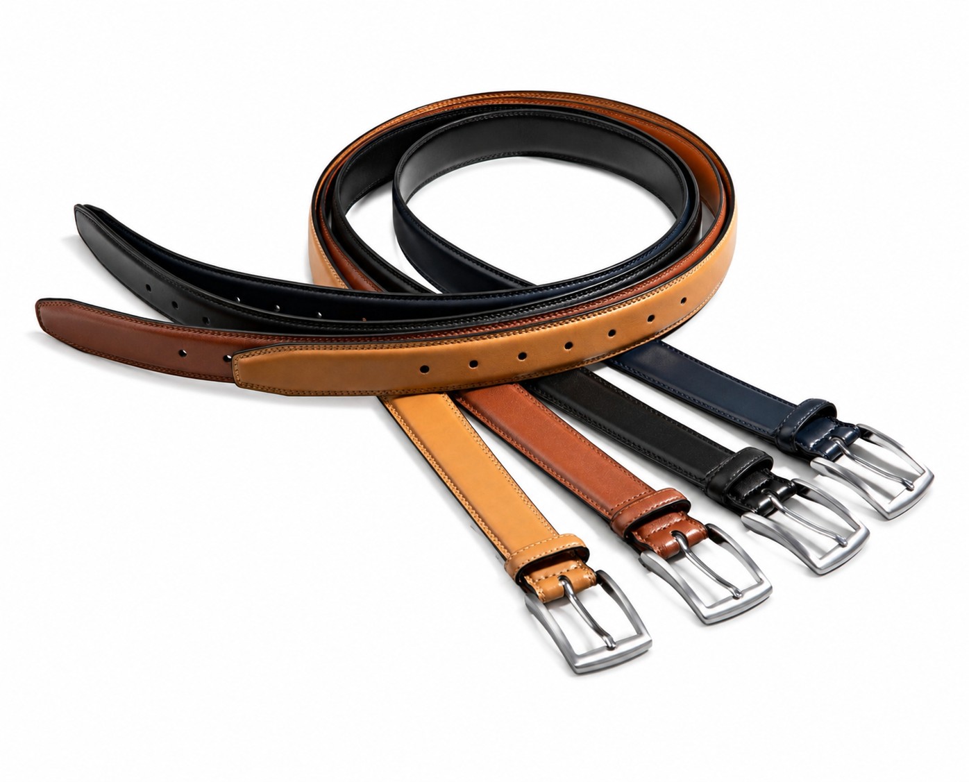 Giorgio Brutini Leather Dress Belt - Gallery 13