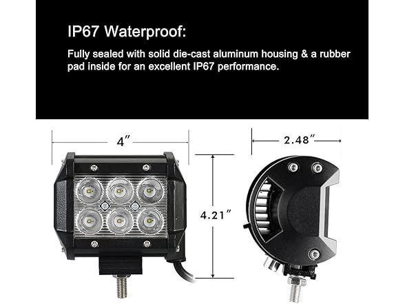 WIMACT LED Pods 18W 1800LM 2pc White