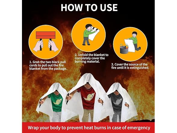 COSHNIBI Emergency Fire Blanket for Home & Kitchen