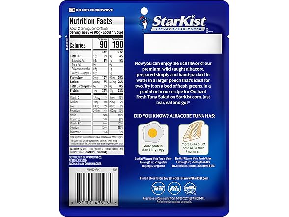 StarKist Albacore White Tuna in Water, 6.4 oz.