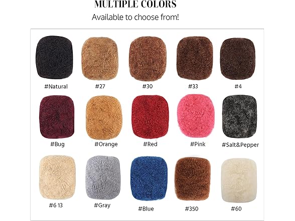 Orientdreads Afro Kinkys Bulk Human Hair