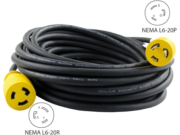 Conntek 50-Feet 12/3 20-Amp 250-volt Cord