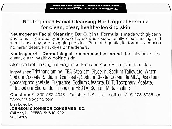 Neutrogena Amber Facial Cleansing Bar 3.5oz