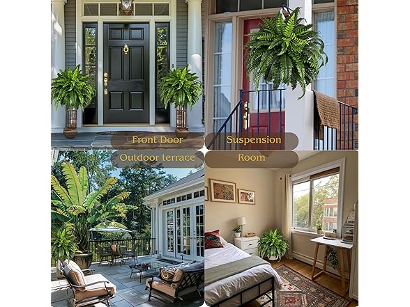 NeosCA Set of 2 Artificial Boston Fern