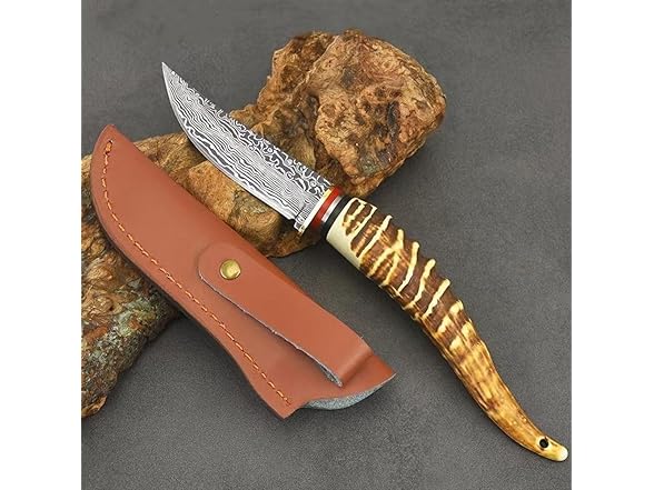 SAN TONG Fixed Blade Hunting Knife 3.7"