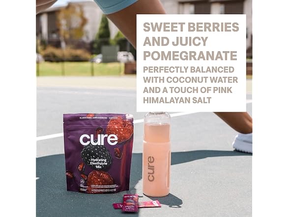 Cure Hydration Electrolyte Berry Pomegranate 28ct