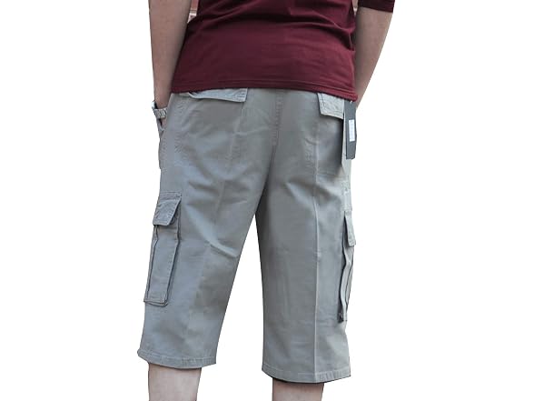 YangguTown Men (38) Below Knee Cargo Short Pants