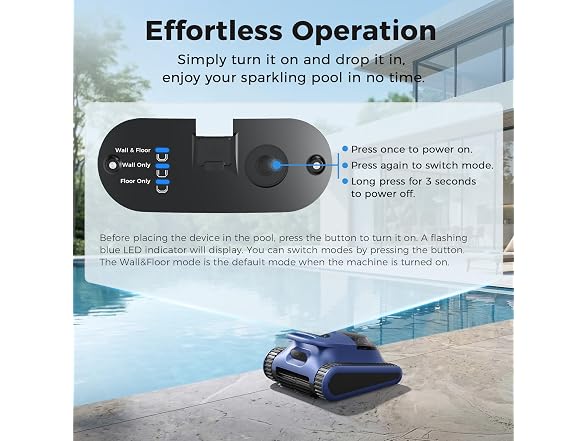 Automatic Robotic Pool Cleaner, 3 in 1