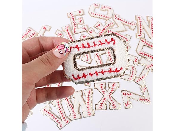 Zecamin Baseball Number Iron on Patches