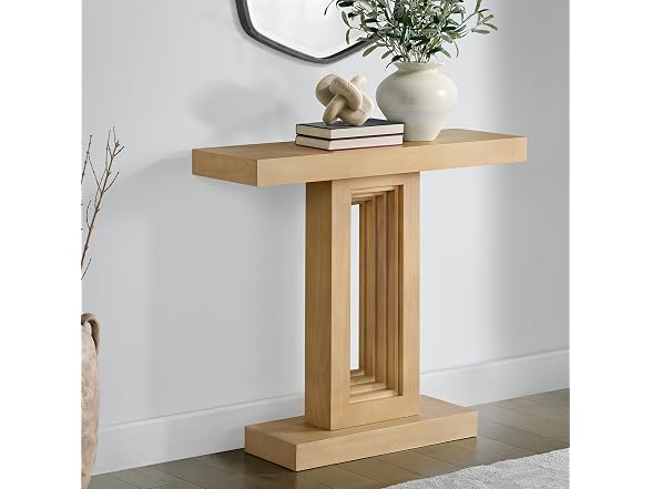 Alaterre Pismo Console Table Light Oak