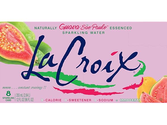8PK La Croix Sparkling Water, Guava Sao Paulp