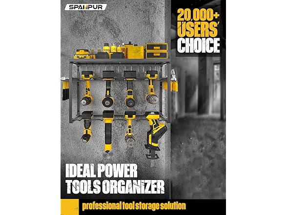 3 Layer Heavy Duty Power Tool Organizer