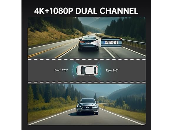 Veement 4K Rear View Mirror Camera | 10in