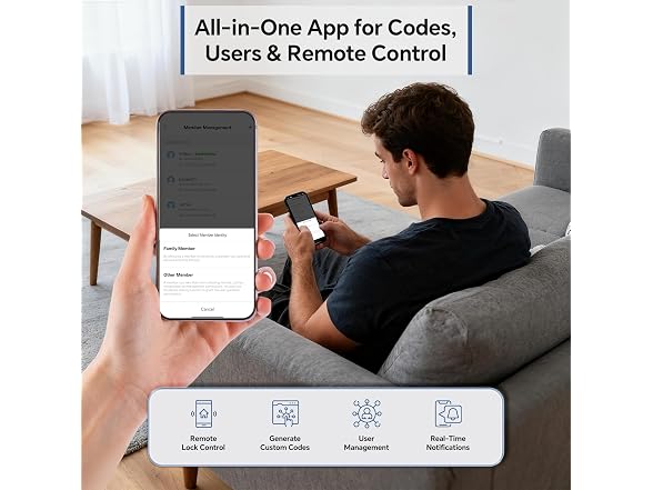 Ulecoce DL08 Fingerprint Smart Deadbolt