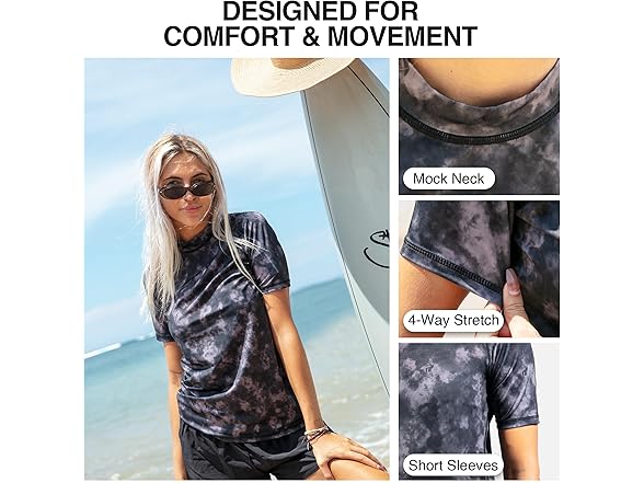 Kanu Wmns Sydney Black Rashguard (M)