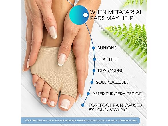 ELLOREE & CO. Metatarsal Pads - Ball of Foot Cushions