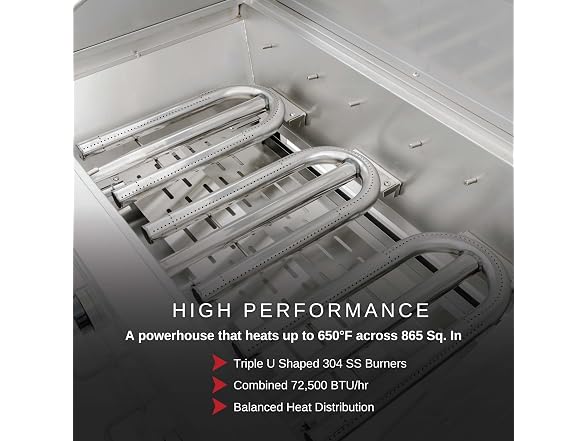 Fuego F36S-Pro-NG w/Lights & Rear Burner Free Standing Gas Grill