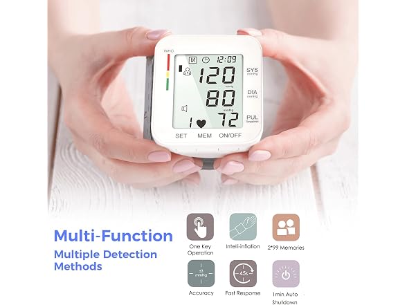 Wrist Blood Pressure Monitor BP Machine