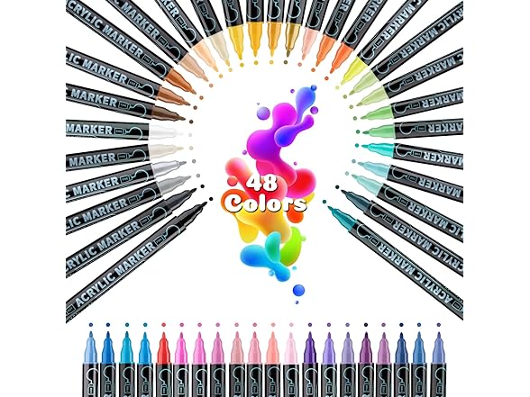 Mzh Art Dual Tip Acrylic Paint Pens