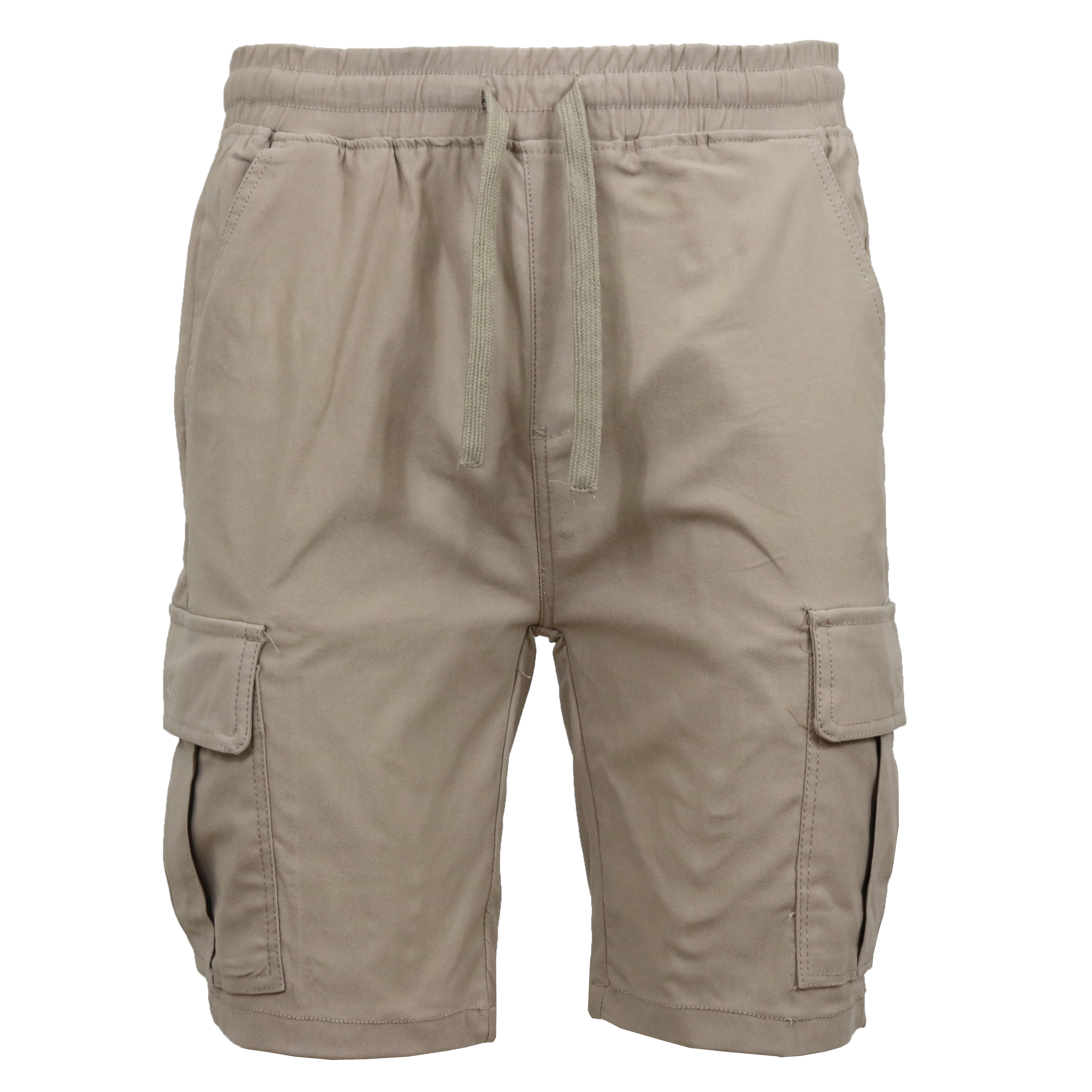 Mens Super Stretch Pull-On Cargo Shorts - Gallery 47