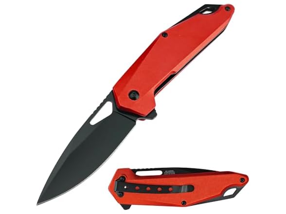 7.75" Folding Knife Yellow Handle