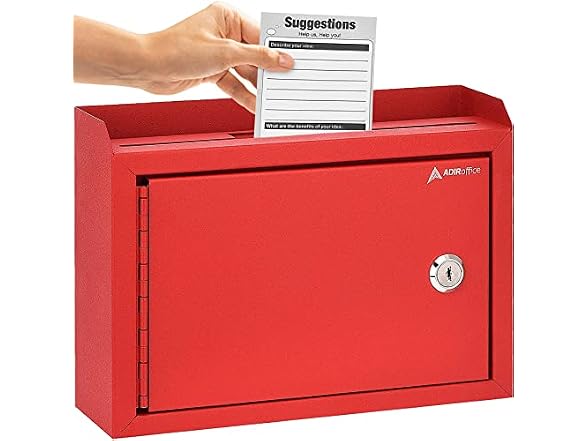 Adir Suggestion Box with Lock and Slot