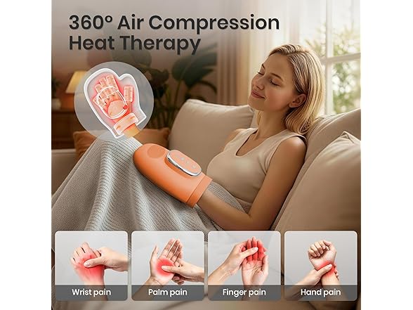 TOQUVORXII Cordless Hand Massager with Heat