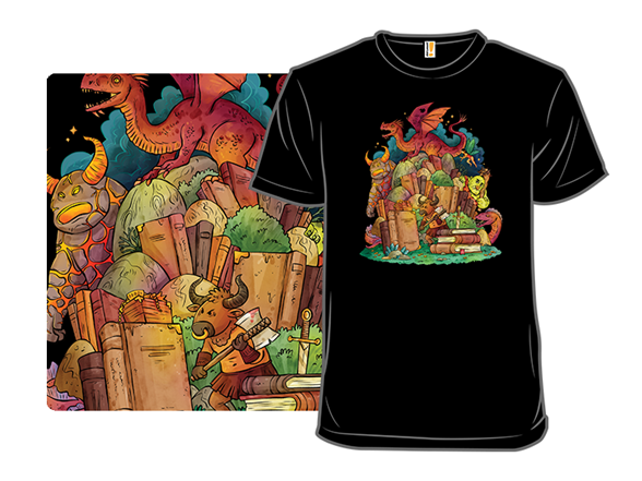 Land of Fantasy Books T Shirt