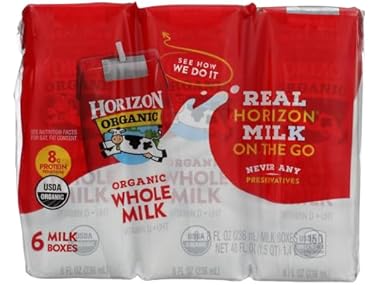 $7.99 HORIZON ORGANIC Organic Whole Milk 6pk, 48 FZ dealfomo