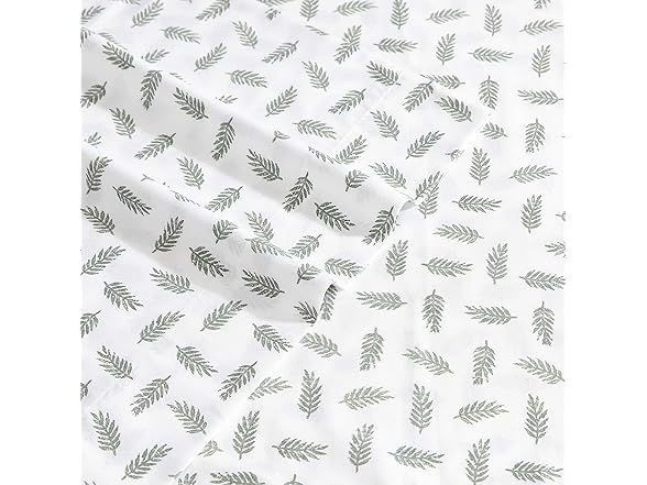 Eddie Bauer Twin Sheet Set, Laurel Leaves