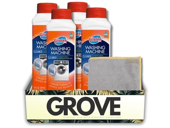 GROVE 4x Washing Machine Cleaner 12 oz Bundle