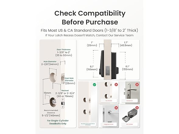 DESLOC D110 Built-in Wi-Fi Smart Lock