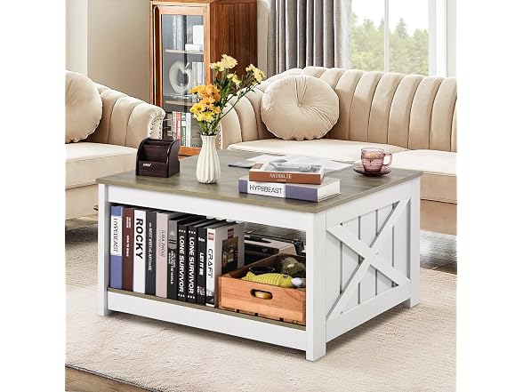 31.5" Square Farmhouse Coffee Table
