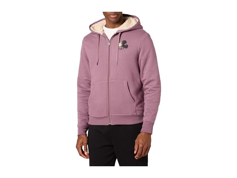 Amazon Essentials Men's Sherpa-Lined Full-Zip Hoodie Sweatshirt