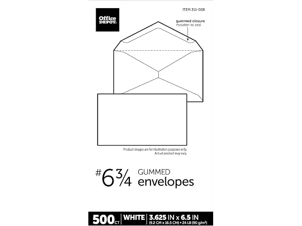 Office Depot All-Purpose Envelopes