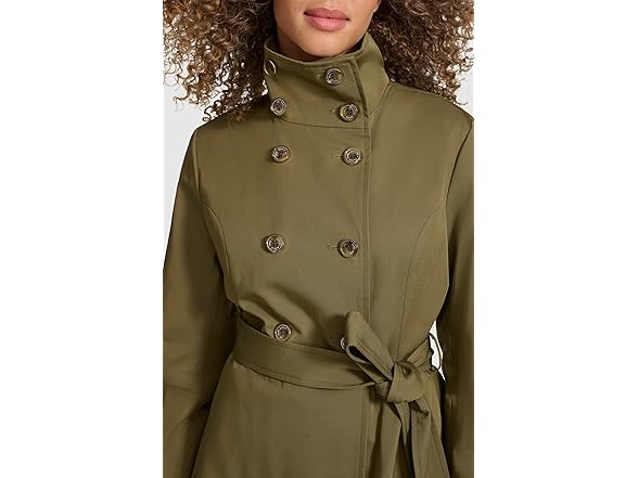 Karl Lagerfeld Women's Peplum Trench Coat