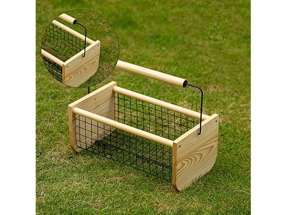 Gardenised Vintage Harvest Basket Pine Wood 