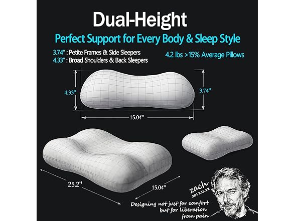 HighBeds Memory Foam Neck Pillow