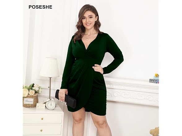 Poseshe Women (L) Dress Night Out Wedding Dress