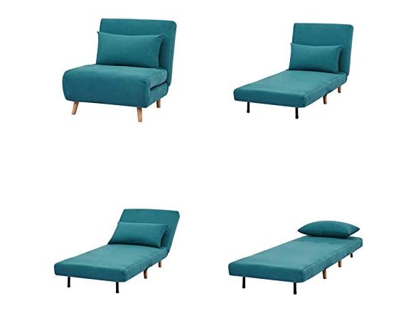 A Artdeco Home A&D Home Tustin Fabric Twin Sleeper 