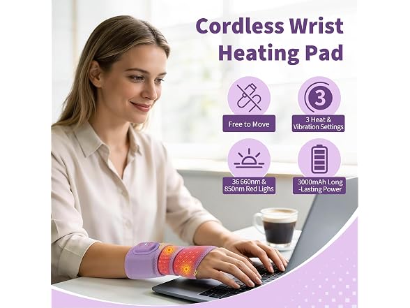 Cordless Wrist Heating Pad Massage